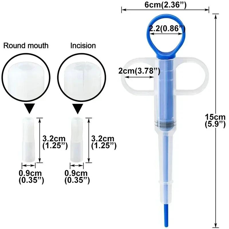 Pet Medicine Feeder Cats Dogs Push-type Pill Applicator Milk Tube Feeder Deworming Syringe Injection Tool Dog Accessories