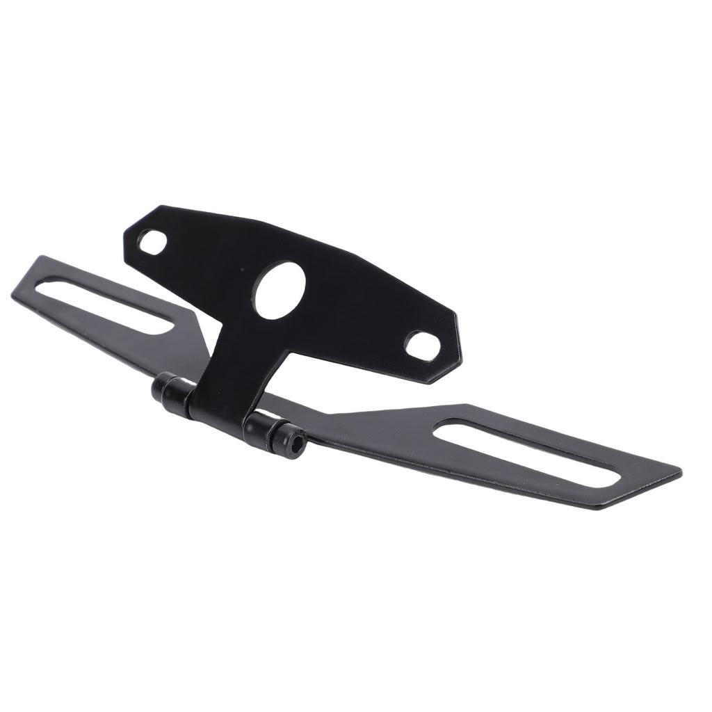 Adjustable Motorcycle License Plate Bracket Universal Folding License Plate Tail Light Mount Holder for ATV Motorbike