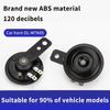 12V 48V 60V General Motorcycle Electric Horn Kit Waterproof Round Speaker Loud Electric Horn Suitable For Bicycle Scooter 105Db