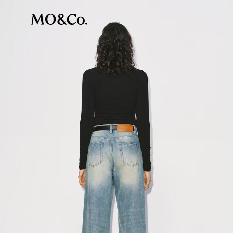 MO&Co. Women's Turtleneck Slim Fit Top