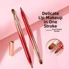 Doppelköpfiger Lipgloss-Pinsel Teleskopischer Lippenstift-Pinsel Einziehbarer Lippenpinsel Make-up-Werkzeuge