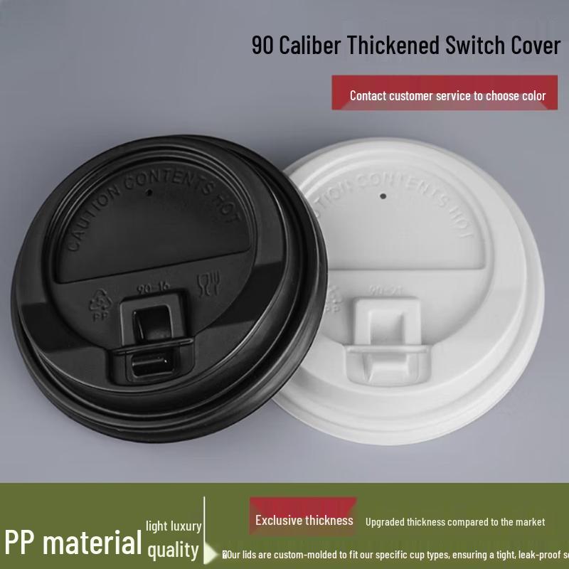 VZVP PP Switch Lids for Disposable Coffee & Tea Cups (1000-Pack)