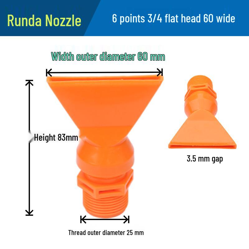 Low Pressure Fan-Shaped Air Knife Nozzle - Flat Jet Liquid Spray Head