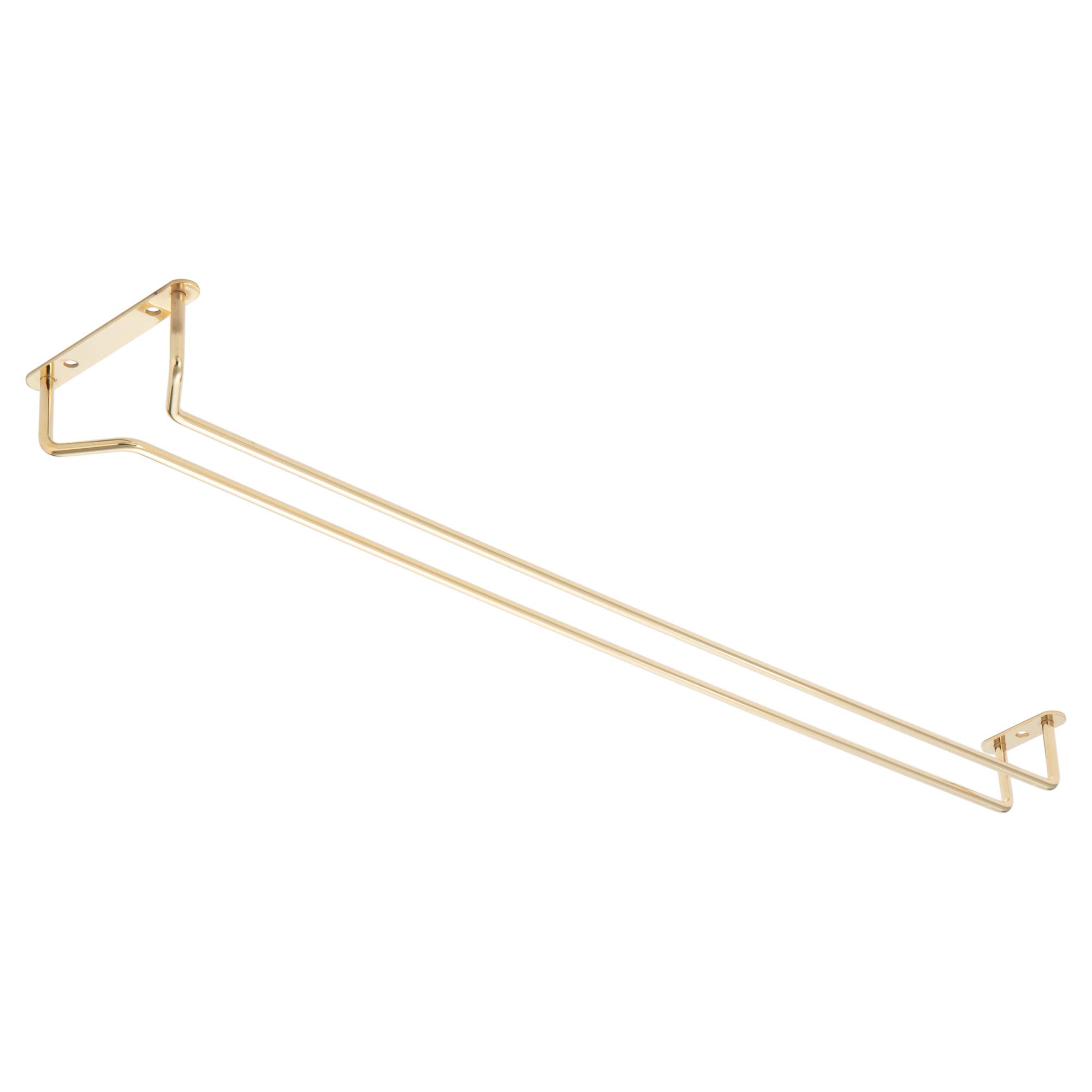 

Endo Shoji Commercial Glass Hanger, 24-inch, Steel and Brass Plated, PGL6624