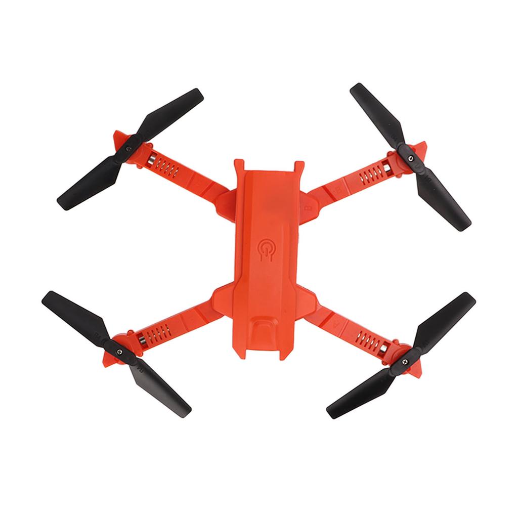 Foldable Drone Plastic 4K Fixed Height Remote Control Aerial Photography Quadcopter with Double Camera Orange