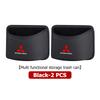 Leather Portable Car Storage Bin Trash Can Phone Organize Box Accessories For Mitsubishi Outlander Lancer Cross Colt Xpander WM1