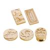 Siegel Kupferkopf 3D Relief Siegelwachs Kupferkopf Klassisch Vintage DIY Manuelles Konto Einladungsumschlag für Geschenk Scrapbooking