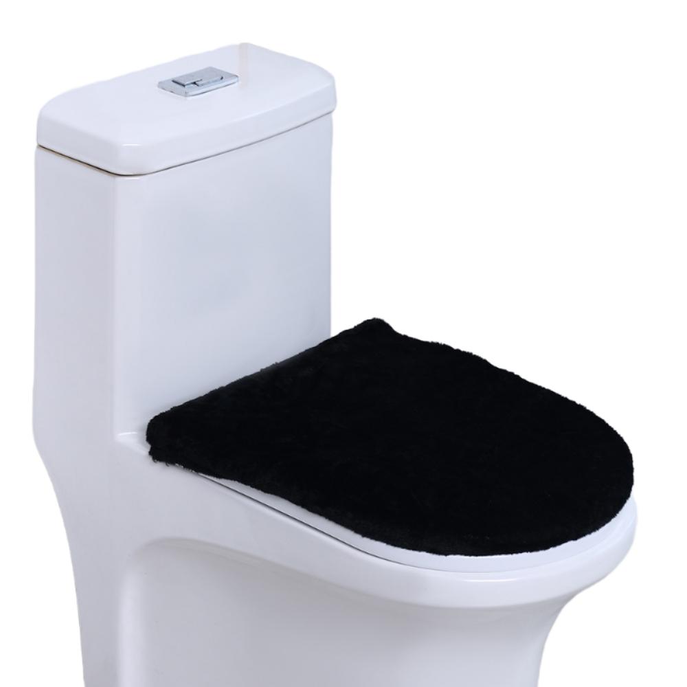Thickened Toilet Seat Cover Solid Color Toilet Dust Cover Toilet Lid Cover  Bathroom Decorative