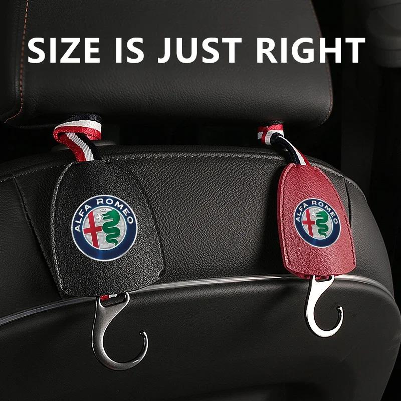 Car Stickers For Alfa Romeo Car Headrest Back Seat Hook Car Seat Hanger Organizer For Alfa Romeo 159 Giulietta Giulia Mito Stelv