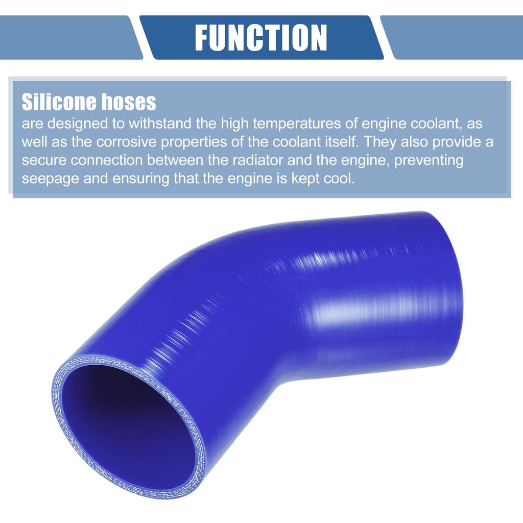 X AUTOHAUX Silikonschlauch Silikonrohr Kühlerschlauch 1 Stück Innendurchmesser 65 mm Länge 90 mm