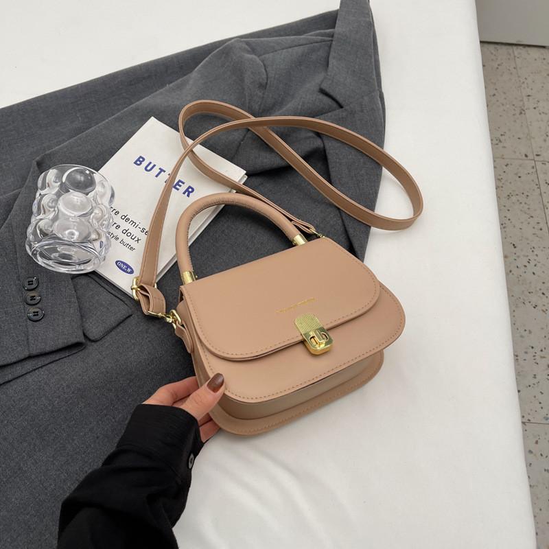 Модная минималистичная сумка-седло Стильная повседневная сумка через плечо для женщин хаки