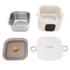 Cordless Electric Lunch Box 25W Heated Lunch Box 500ML 304 Stainless Steel Container Portable Food Warmer Battery