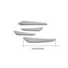 4pcs Anti-Scratch Silver Carbon Fiber Car Door Edge Protector Guards Trims Strip