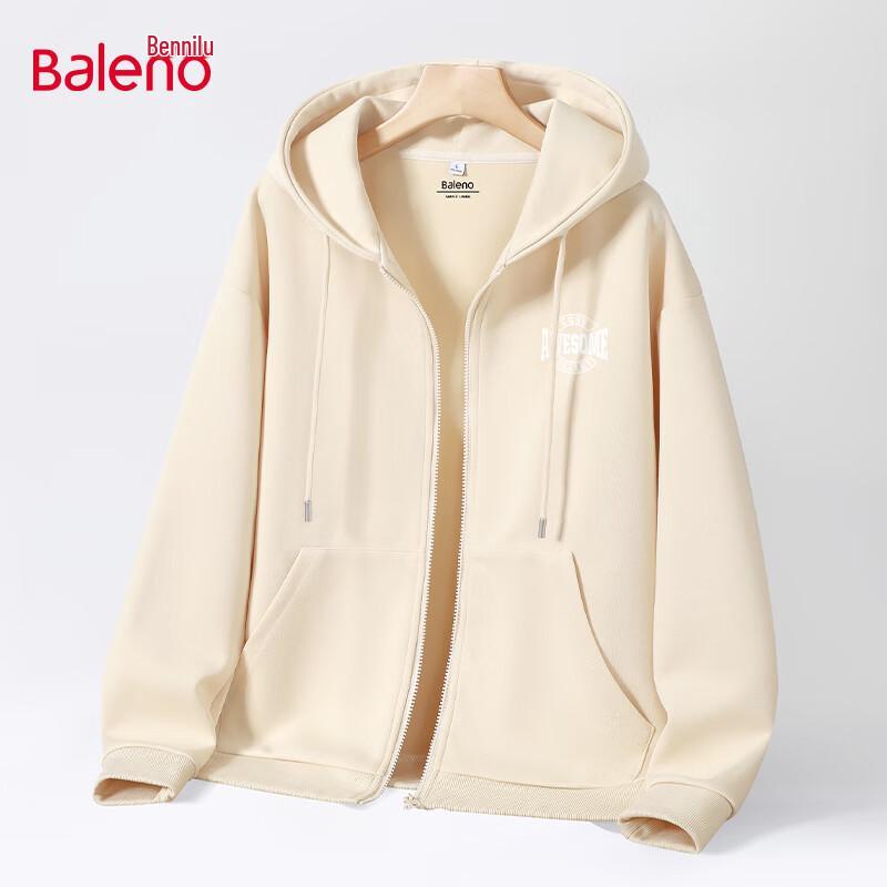 Baleno Men's Casual Hooded Cardigan Sweatshirt