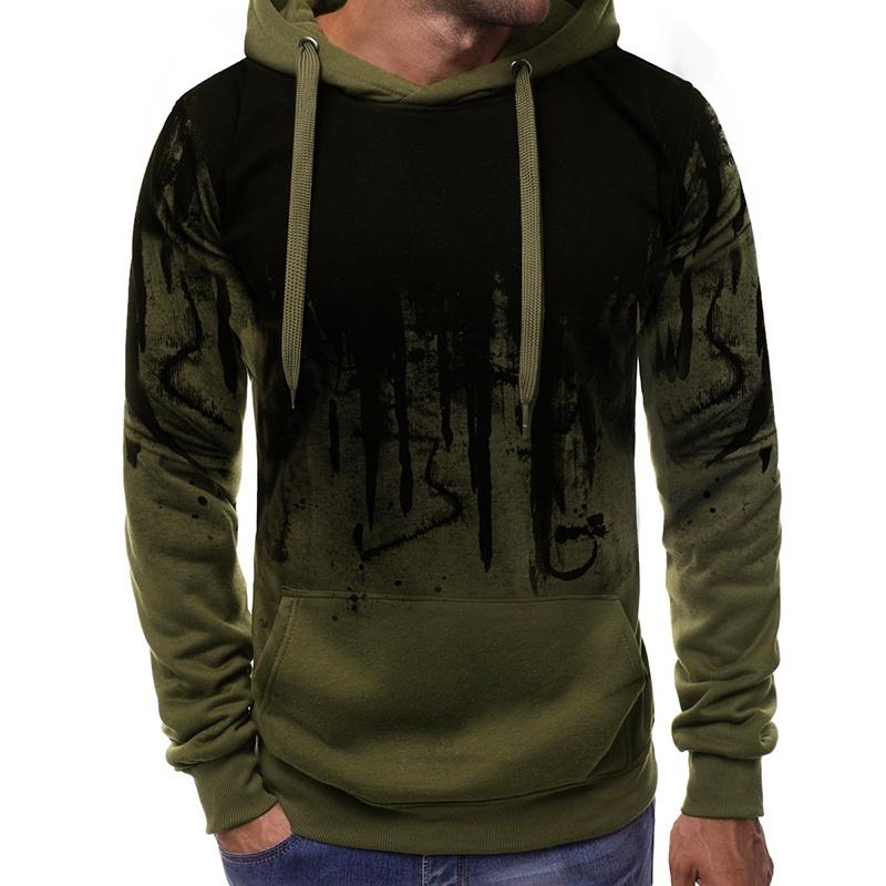 Mens Hoodies Winter Slim Fit Hooded Sweatshirt Outwear Sweater Warm Jacket Coat
