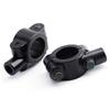 2pcs 7/8"22mm Rearview Mirror Adapter 10mm Thread Mirror Thread Holder Clamp  For Motorcycle