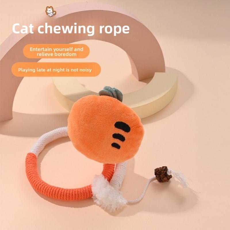 Cat Bite Rope, Cat Toys for Self-entertainment and Boredom, Scratch-resistant and Biting Teething Sticks, Cat Teasing Sticks, Pet Supplies