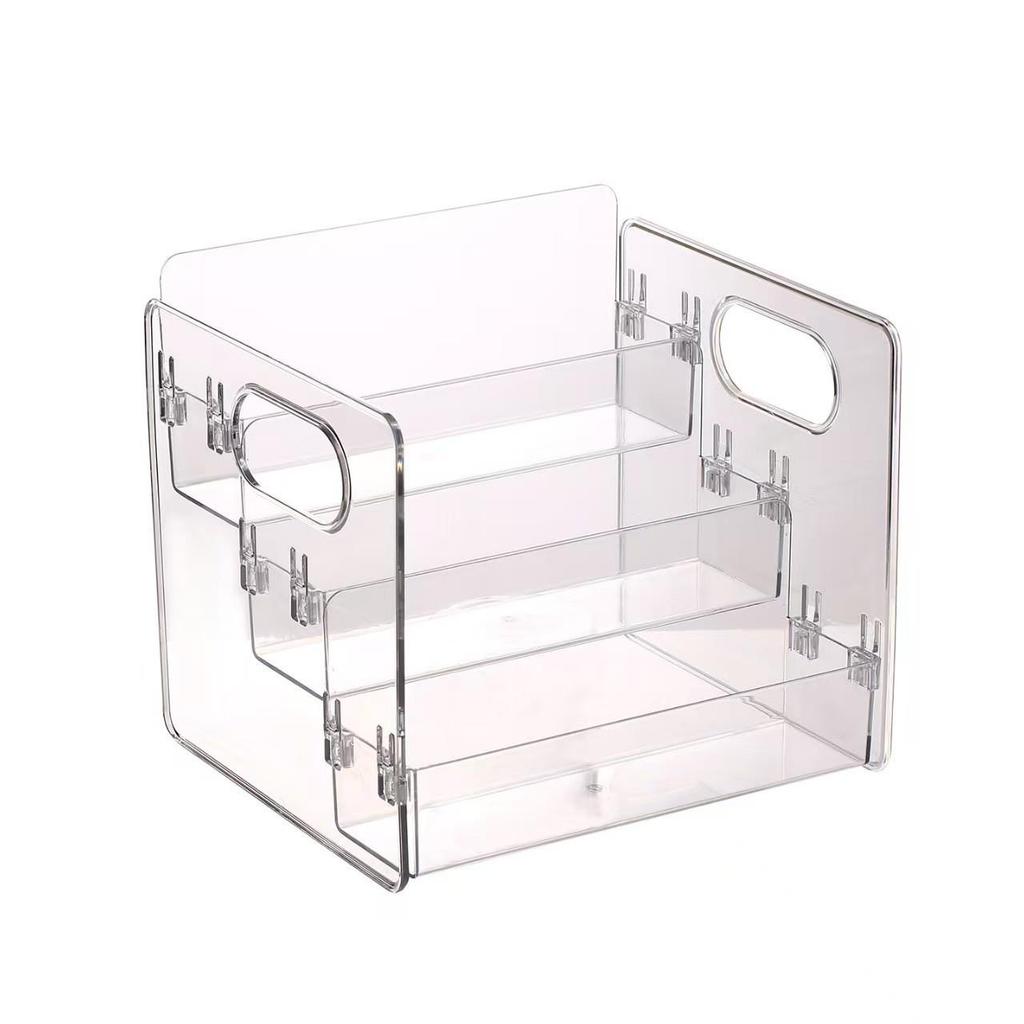 Luxury Desktop Organizer for Cosmetics & Perfumes - Tiered Display Stand with Slanted Storage