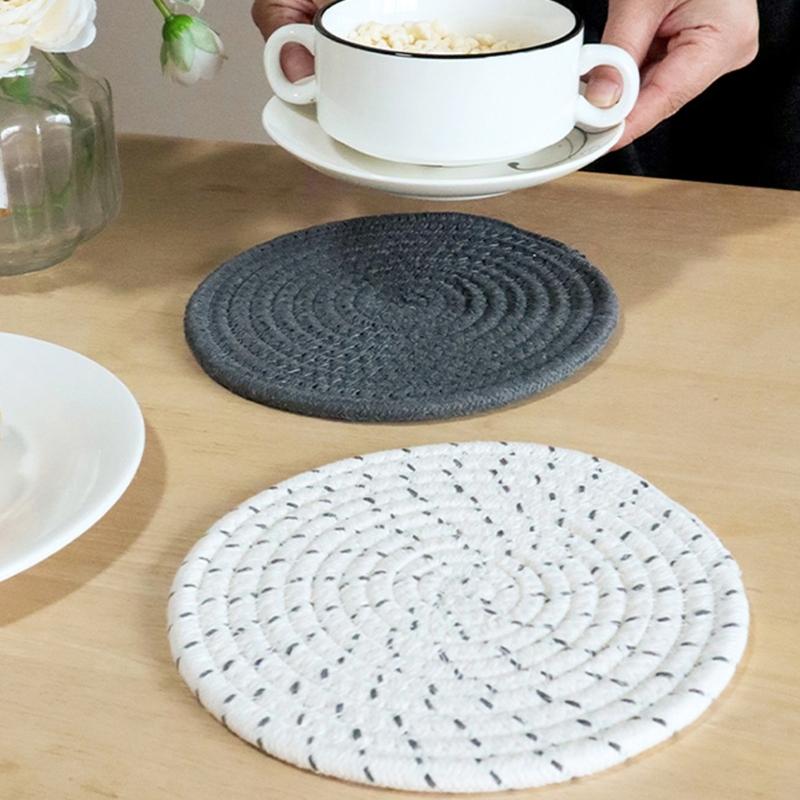 3Pcs Kitchen Table Mats Heatproof Colorful Dish Pad With Nonslip Base For Home Dining Protections Use
