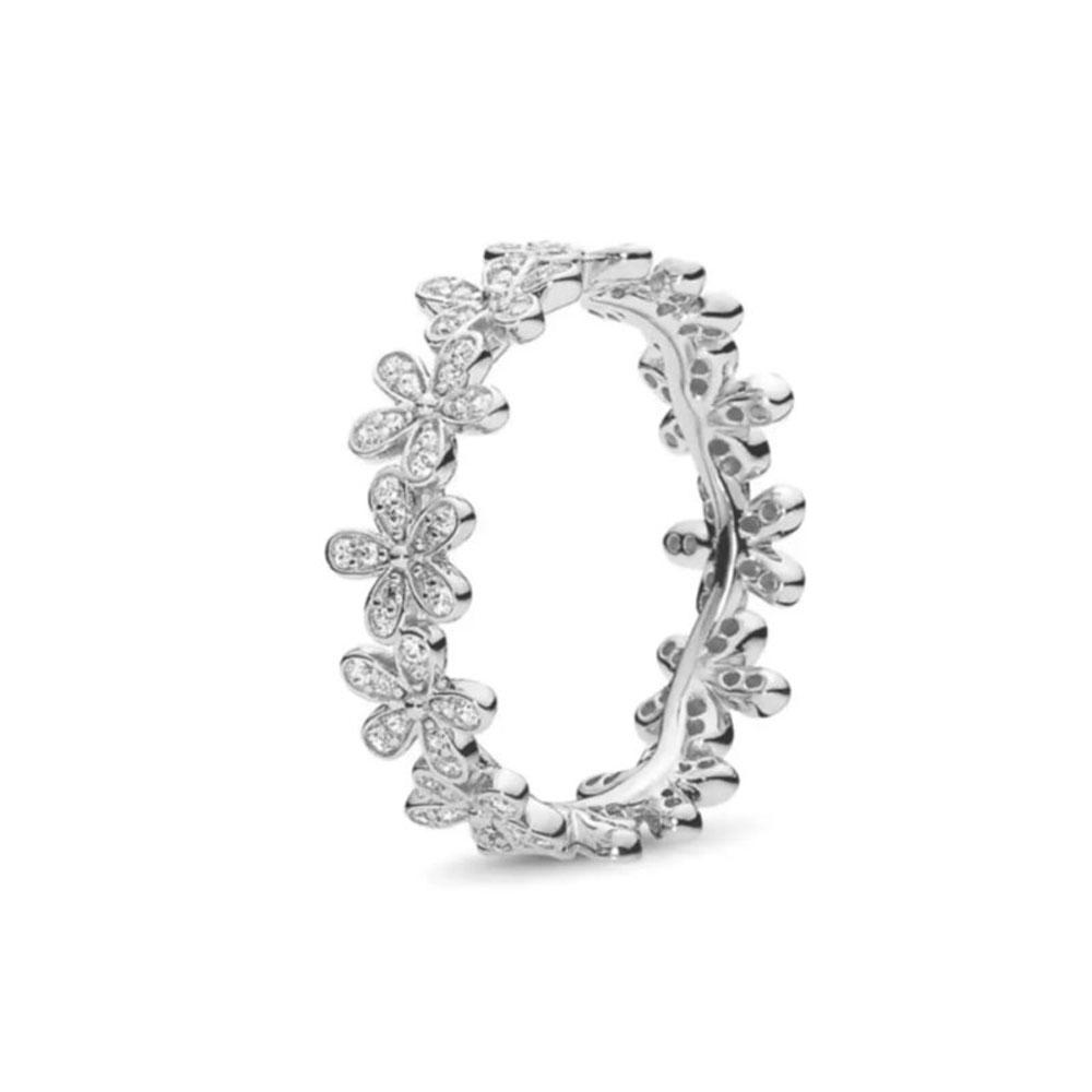 

925 Silver Size 6 7 8 9 Snowflake Daisy Ring For Women Rings Wedding Fashion Fine Jewelry Women Gifts 6