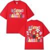 Cute Ateez 2025 World Tour in Your Fantasy T Shirt Fan Gifts Korean Kpop Fashion T-shirt Men Women Cotton Short Sleeve T-shirts