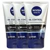 Nivea Men Oil Control Anti-Blackhead Cleansing Mud 100g 3-Pack