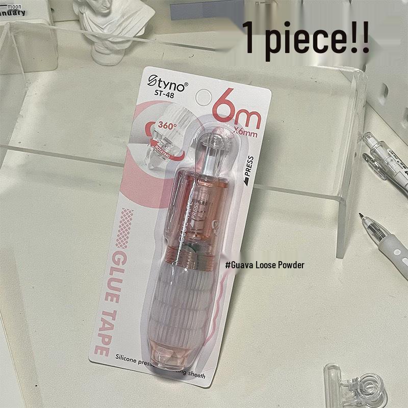 Pen-Style Click-Action Glue with Replaceable Core and Strong Adhesive Diamond Dot Particles