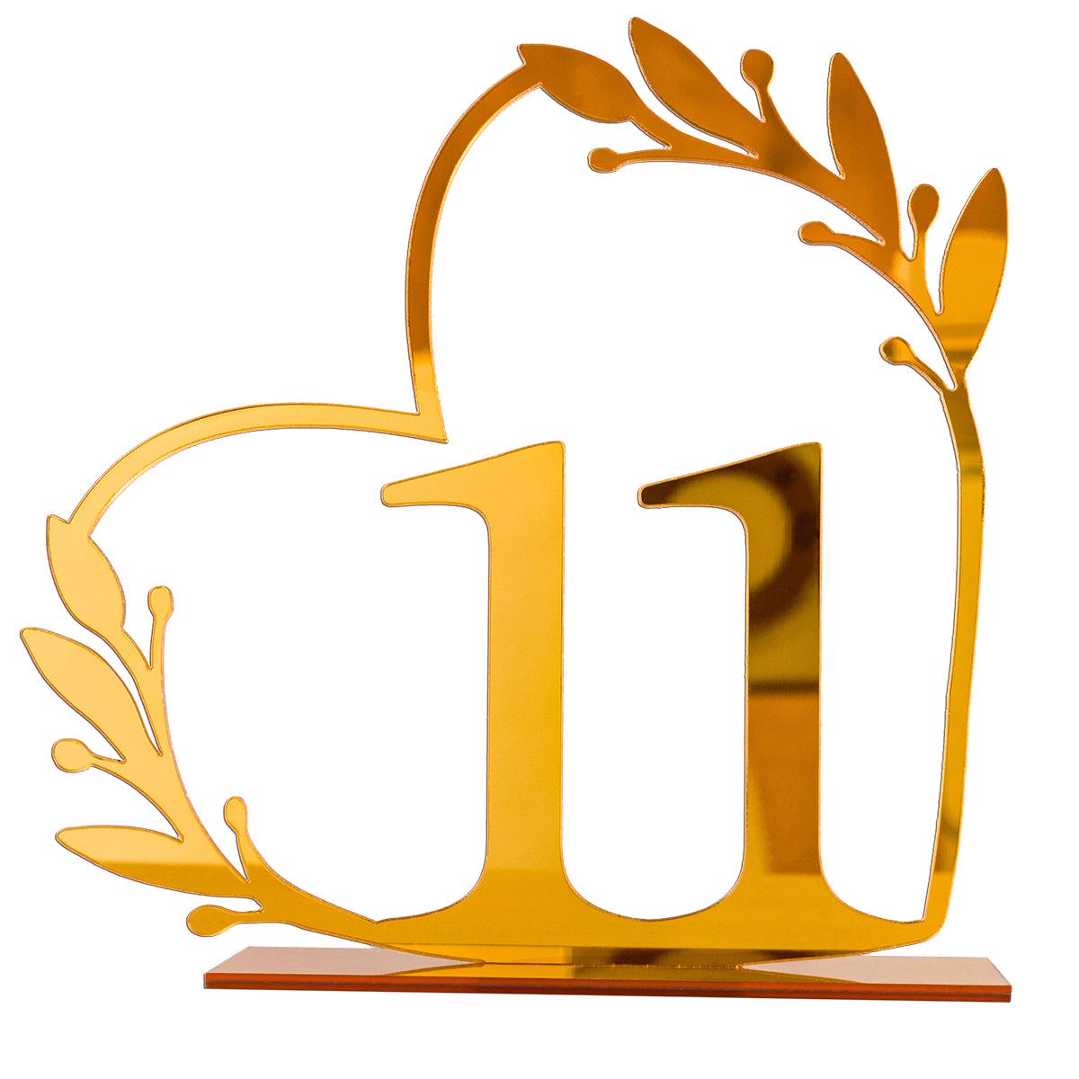 

Акриловая табличка на номер свадебного стола - украшение зеркала своими руками