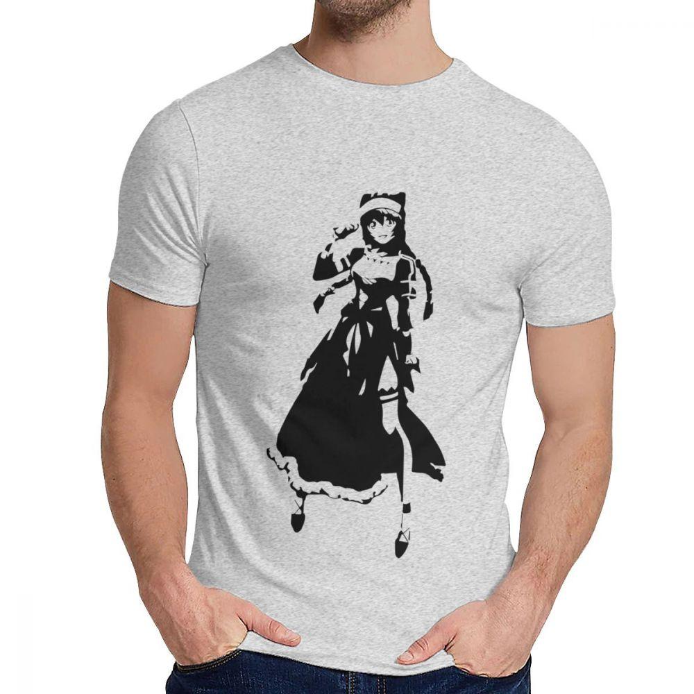 Overlord Lupusregina Beta Anime T-Shirt Lässig O-Ausschnitt 100% Baumwolle Große Größen T-Shirt
