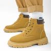 High Boots Men Casual Sneakers Work Shoes Mens Ankle Boots Leather Booties Man Brown Boot Dress Booty Man Free Delivery Shoes