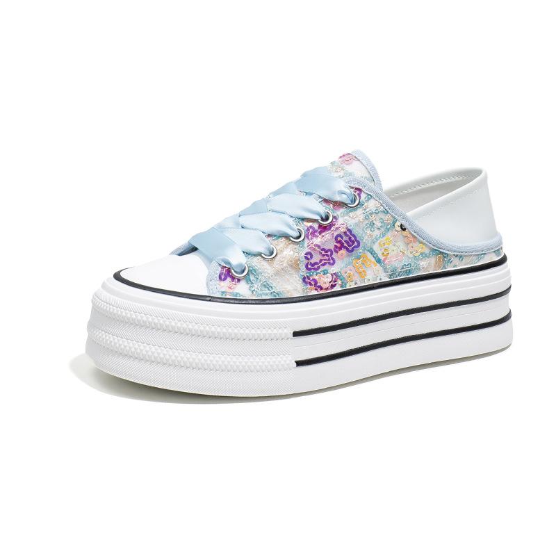 Женские летние повседневные кроссовки на массивной платформе — фото 5