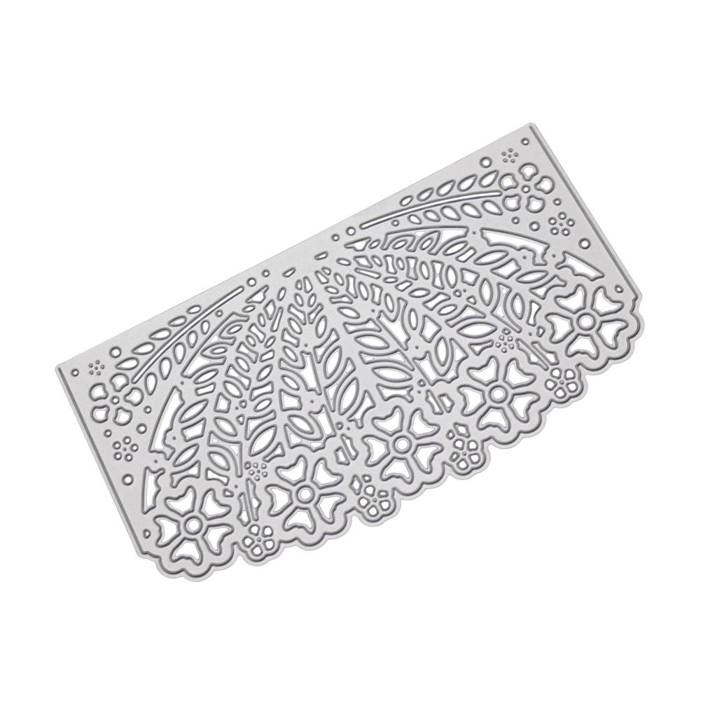 Flower Leaf Umbrella Frame Metal Silvery Stencil Embossing Cutting Dies For Diy Scrapbooking Paper Album Cards Making