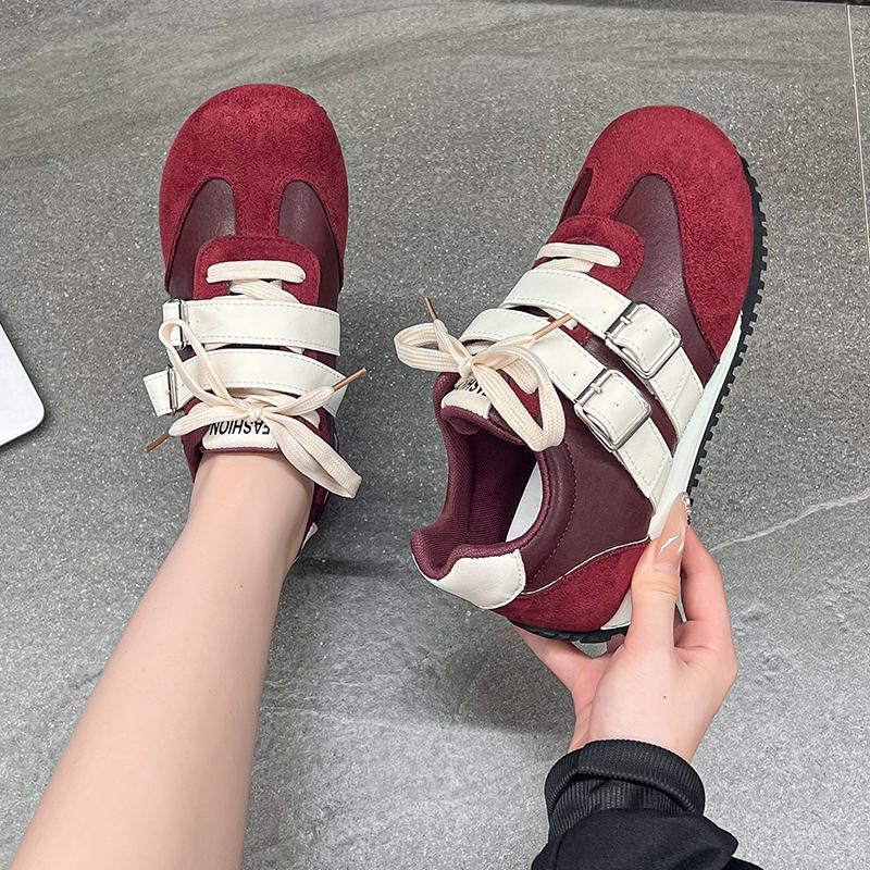 Fashion Women's Sneaker Women's Sports Shoes Autumn 2025 Flats Platform Woman Shoes Casual Walking Comfortable Lace Up Zapatos De Mujer