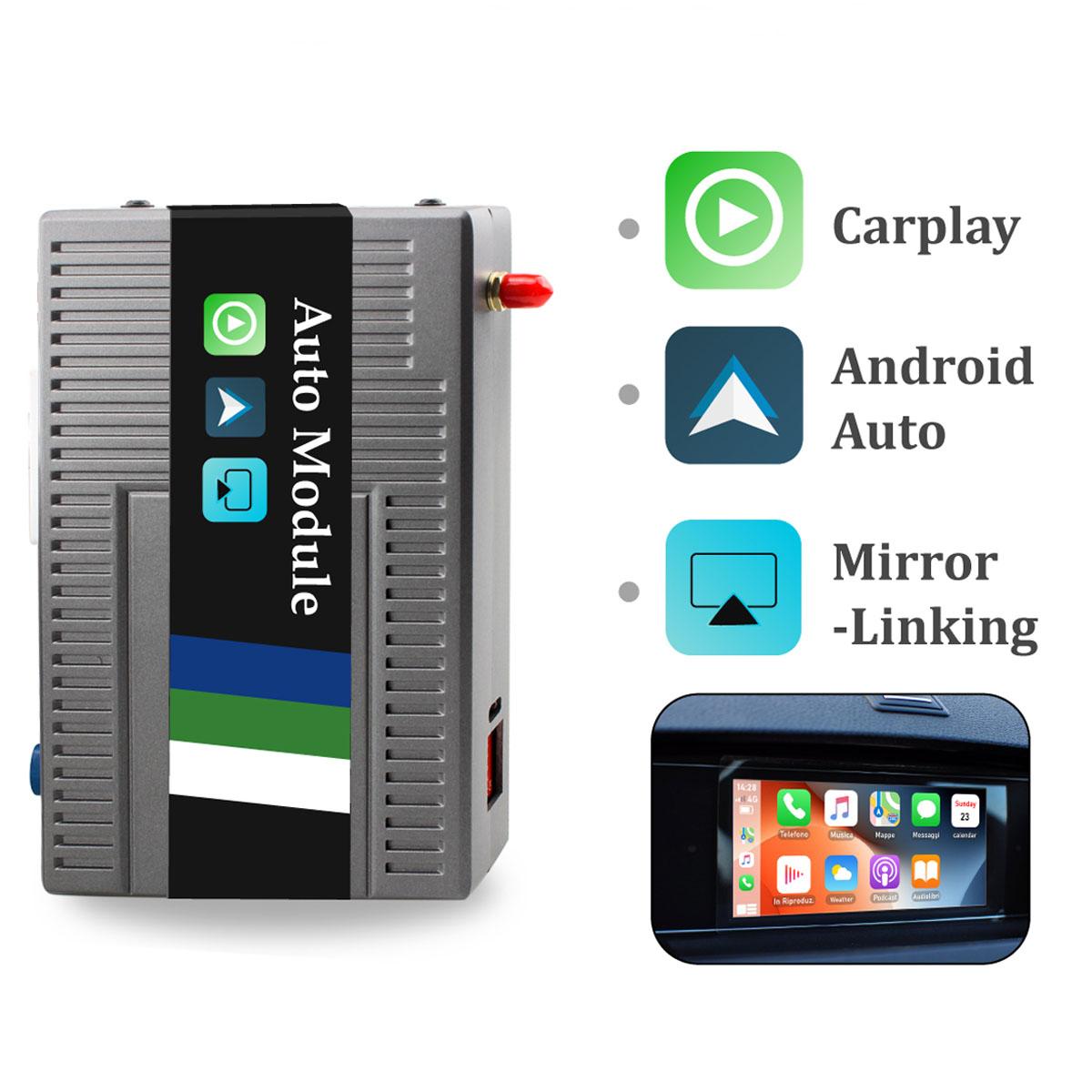 

Sinairyu Беспроводной CarPlay Android Auto совместим с Mercedez Benz CE Class NTG 4.0 2008-2014 GPS Mirror-Link