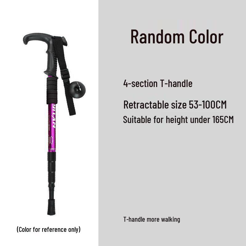 Telescopic Folding Multi-functional Hiking Poles for Men, Women, and Children - Self-defense and Mountain Climbing Walking Sticks by Chun Chu.