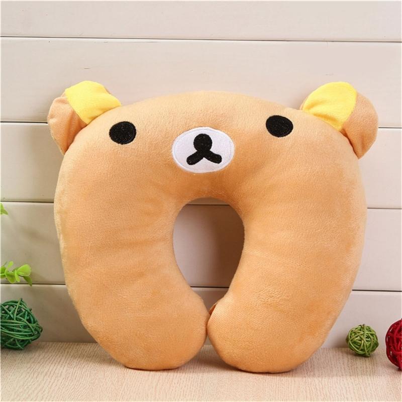Breathable Travel U Shape Neck Pillow Lightweight Compacts Cartoon Animal Cushion For Airplanes Car And Office Comfort