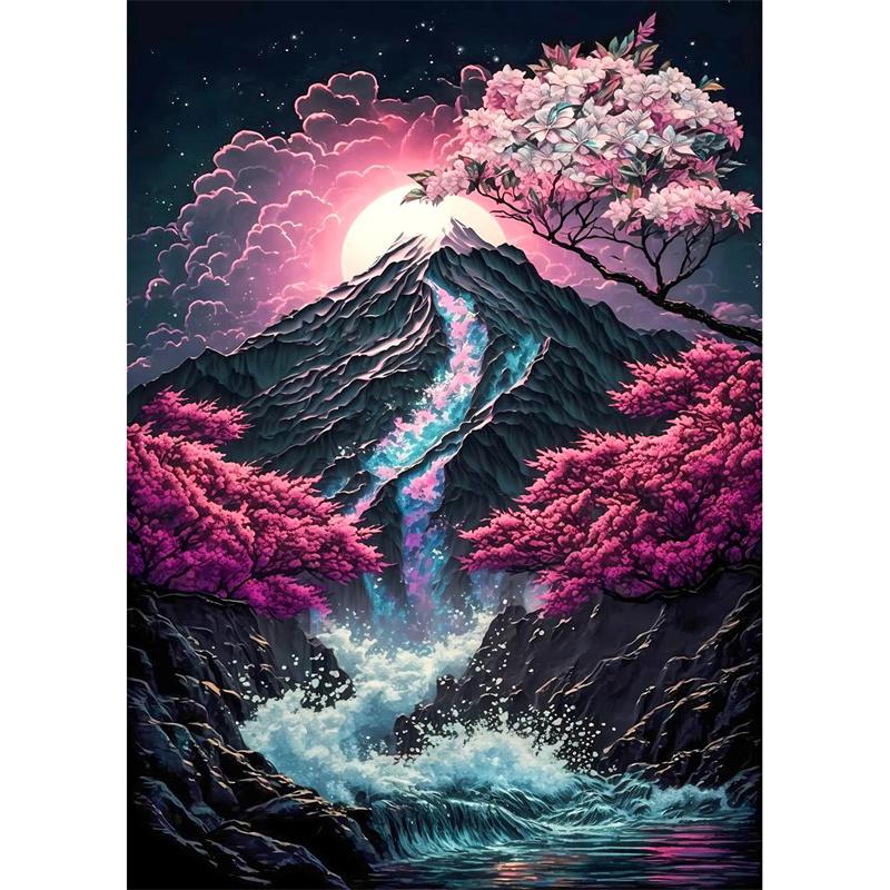 DIY Diamond Painting Buildings and Streets Stitch Kit Mosaic Art Diamond Painting Full Circle/Square Diamond Home Decoration