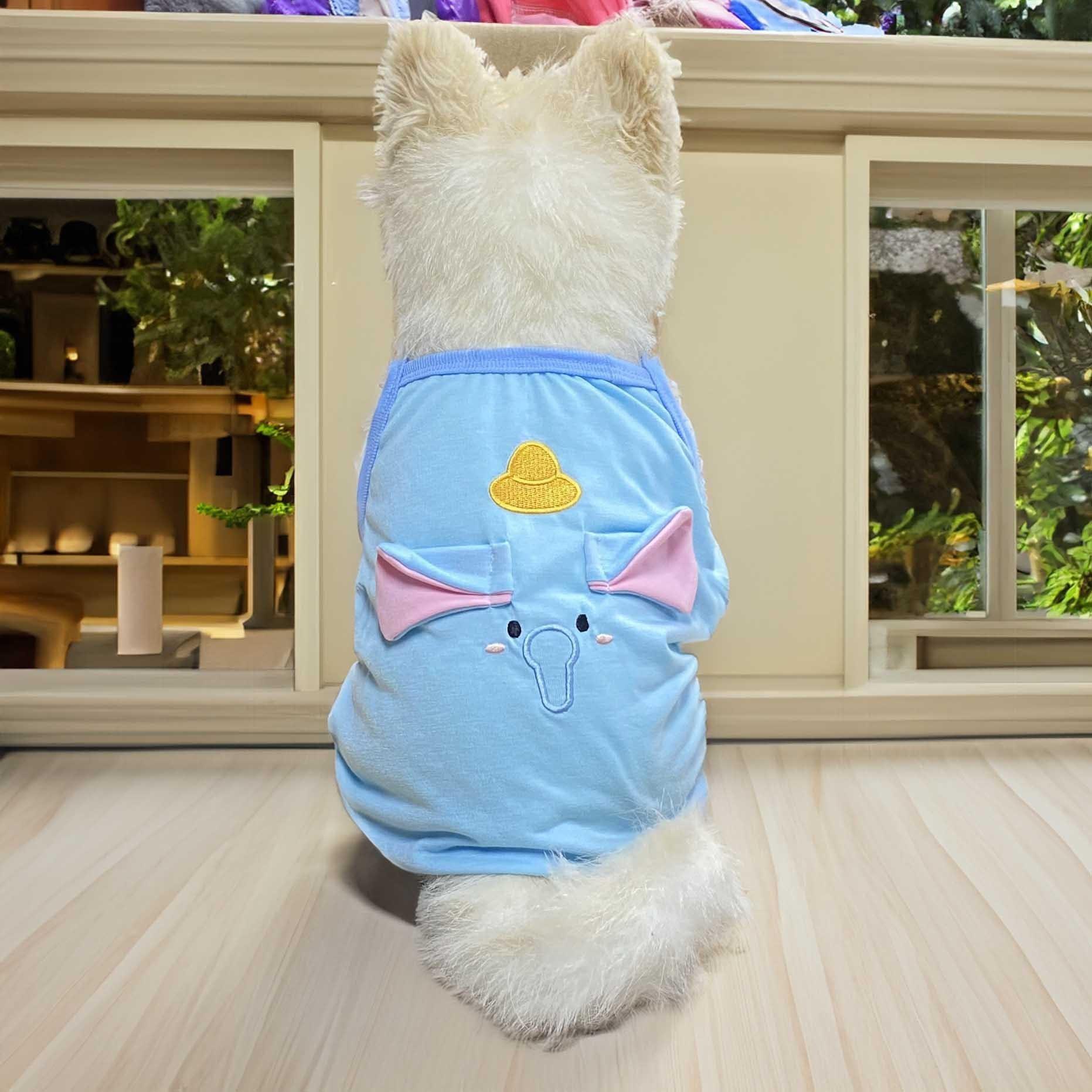 

Summer New Pet Dog Dog Clothes Sling Vest Bi Xiong Teddy Small and Medium Dog Thin Breathable Factory 2XL