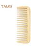 Natural Bamboo Wide Tooth Hair Comb for Women Men Anti-Static Afro Fork Comb Detangler Brush for Curly Straight Wet Dry Hair Prevents Breakage