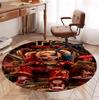 Harley Quinn Joker Pattern Round Rug, Indoor/Outdoor Mat, for Picnic, Gameroom, Bedroom, Office, Living Room, Home Decor Carpet, Birthday Gift
