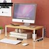 Desktop Bookshelf Monitor Riser and Storage Rack for Office Desk