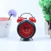 3-inch Metal Spray Painted Ringtone Smiling Alarm Clock Night Light European Style Wake-up Clock