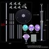 Mermaid Table Centerpiece Balloons Stand Kit 2 Sets with 2 Sea Shells Foil Balloons 14 Purple Blue Latex Balloons for Birthday Beach Mermaid Theme