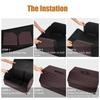 Car Multiuse Tools Storage Bag Car Trunk Organizer Box Stowing Tidying Leather Folding For Emergency Storage Box