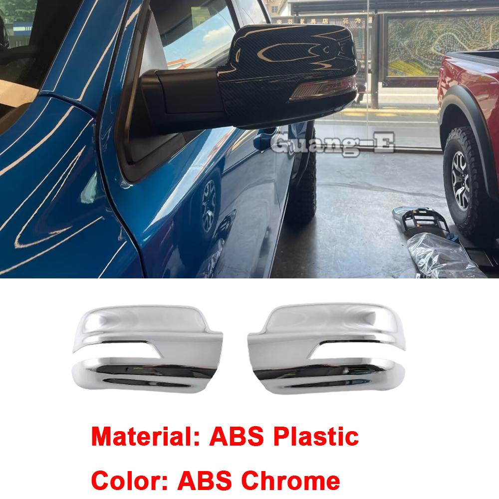 For Dodge Ram 1500 TRX   2024 ABS Chrome Side Rearview Mirror Cover Handle Bowl Fog Light Frame Fuel Tank Cap Trim