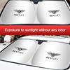 New Car Windshield Sun Shade Cover Visor UV Protection Shield Accessory For Bentley Flying Spur Continental GT Bentayga Mulsanne
