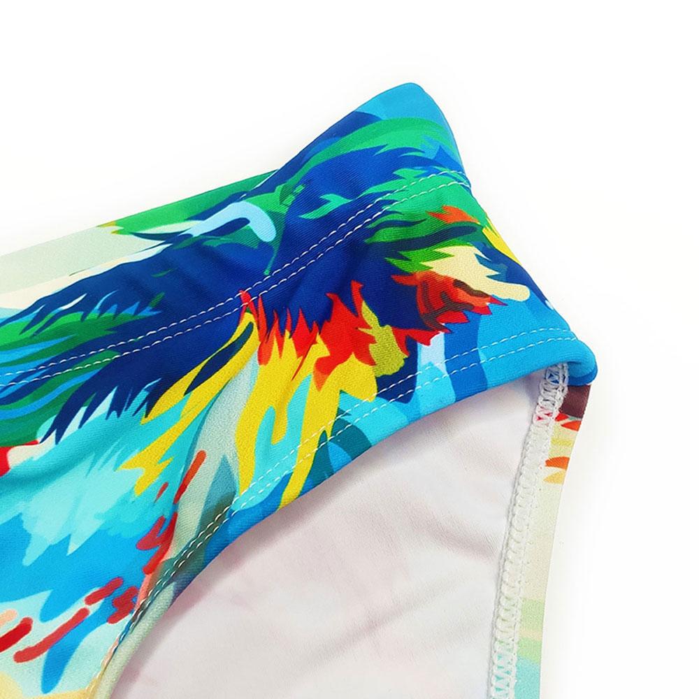 Pánská móda Sexy Swim Brief Sexy plavky s potiskem pro muže Surfovací plavky Low-Rise