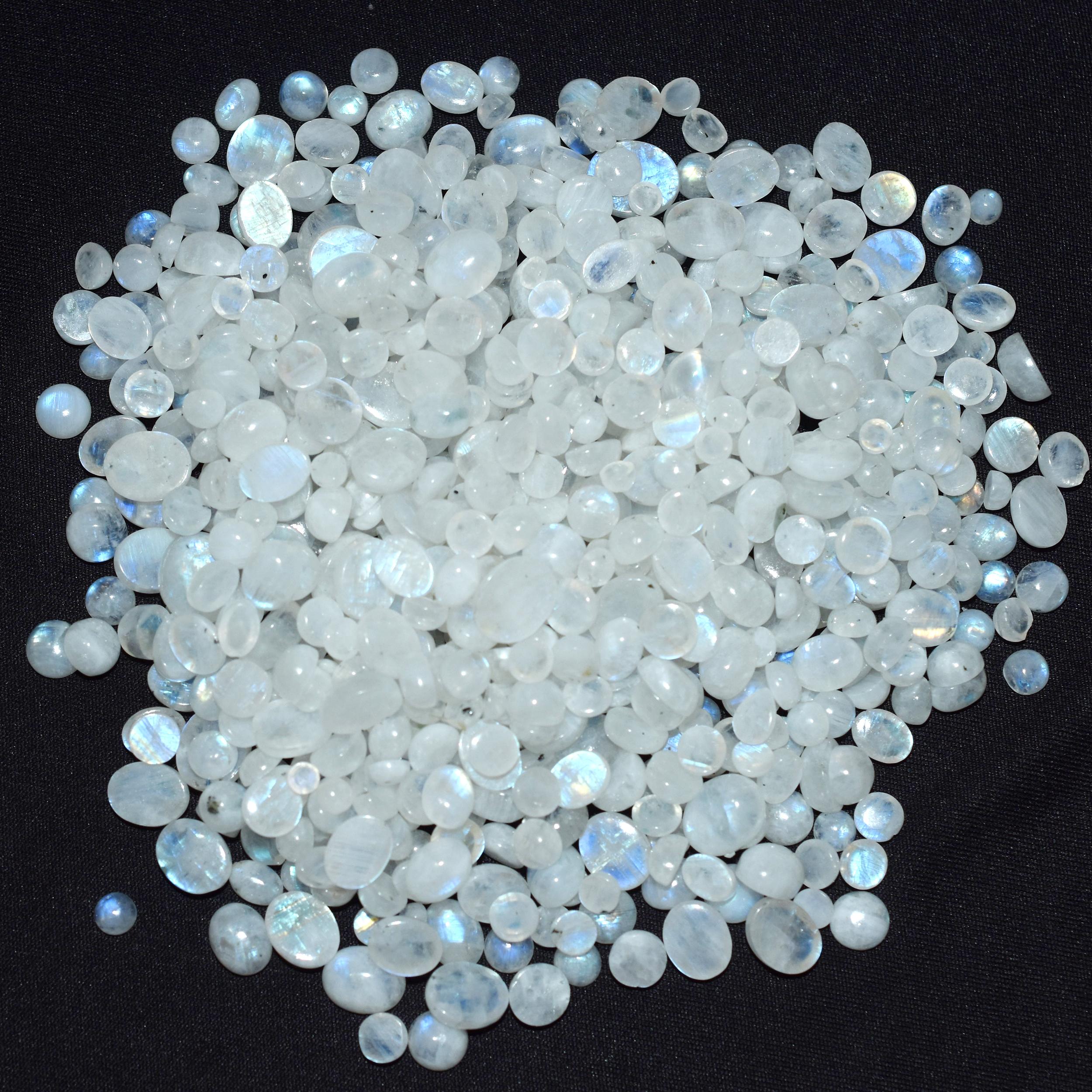 

CERTIFIED Moonstone 18 Pcs Oval Shape White Natural Lot Loose Gemstone AR-3857-Sa.*