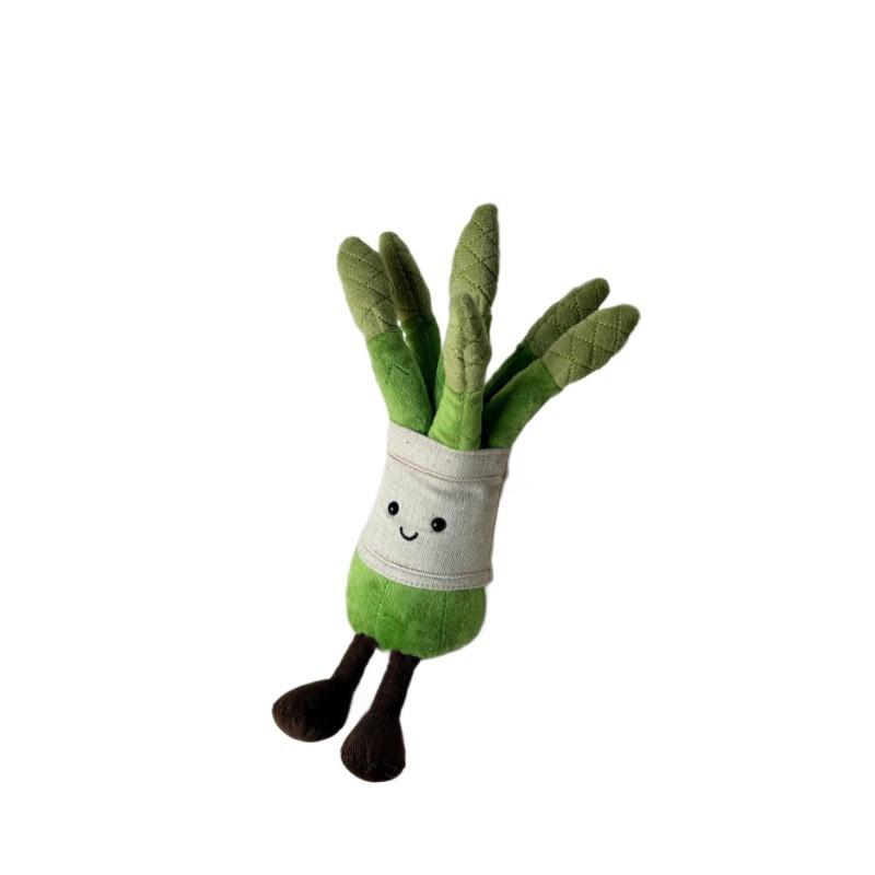 Adorable Green Asparagus Plush Toy Soft Stuffed Doll Plant Series Cute Gift Teens Adults