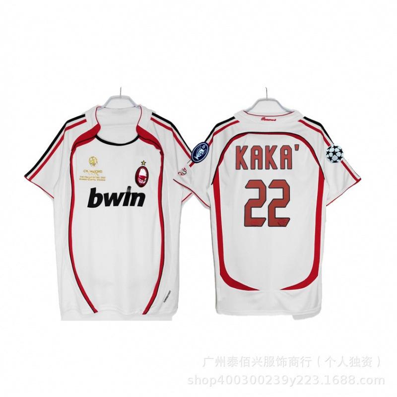 Wholesale Serie A Classic Retro Football Jersey AC Milan Kaka Inter Home and Away Short Sleeves Undertake Delivery